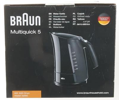 Waterkoker met ledverlichting Braun 533631 1,7 L Zwart Plastic 3000 W 1,7 L