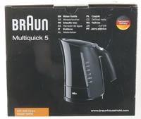 Waterkoker met ledverlichting Braun 533631 1,7 L Zwart Plastic 3000 W 1,7 L - thumbnail