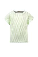 Like Flo Zomer shirt meisjes Mint groen - ruffel mouw - thumbnail