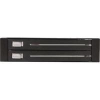 StarTech.com SATA wissellijst 3,5 inch zonder bandjes, mobiele harde schijf, opslagrek voor 2 x 6,4 cm (2,5 inch) hot-swap HDD in zwart - thumbnail