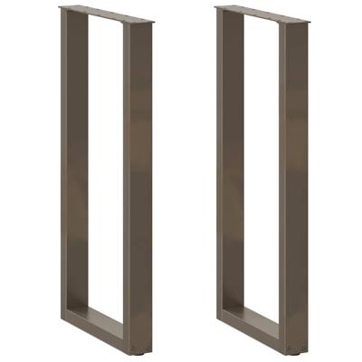 Bartafelpoten 2 st U-vormig 40x(100-101) cm staal naturel