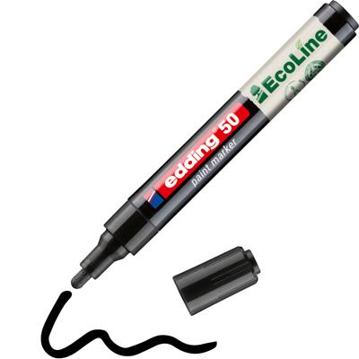 Paintmarker edding 50 eco waterbasis 2-3mm zwart