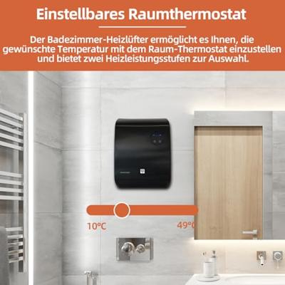 SHX SHXBH20R Ventilatorkachel Zwart