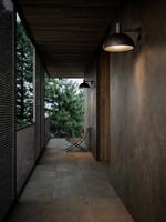 Buitenlamp downlighter Arki e27 zwart metaal 35 cm - thumbnail