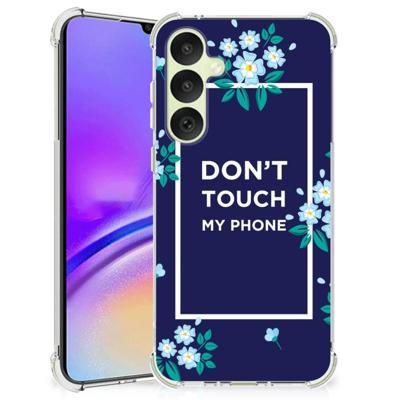 Samsung Galaxy A35 Anti Shock Case Flowers Blue DTMP Samsung Galaxy A35 Anti Shock Case Flowers Blue DTMP