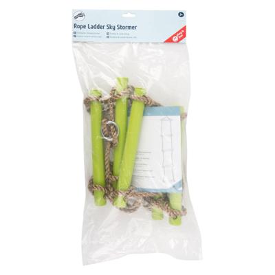 Small Foot - touwladder met 5 treden groen, 200cm