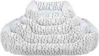 TRIXIE HONDENMAND MILA HOEKIG PLUCHE WIT / GRIJS 80X60 CM - thumbnail