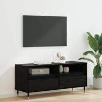 TV-kast met lade Zwart Eiken 100 x 34,5 x 44,5 cm - thumbnail
