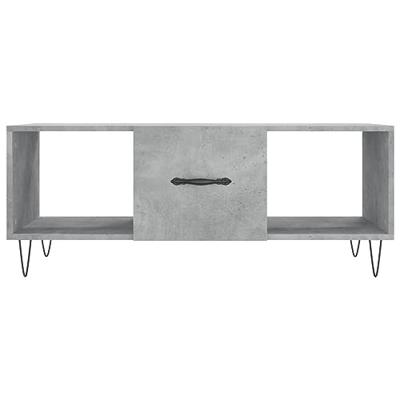 Salontafel 102x50x40 cm bewerkt hout betongrijs