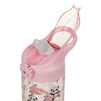 Baagl Panda Drinkfles 500ml met Rietje - thumbnail