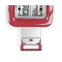 Broodrooster voor 2 sneetjes - LIVOO - DOD162RC - 750 W - Instelbare thermostaat: 7 standen - Rood - thumbnail