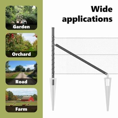 VidaXL Afrasteringspaal grijs 25 x 0,4 m (13 mm gaas) staal en pvc VidaXL Afrasteringspaal grijs 25 x 0,4 m (13 mm gaas) staal en pvc