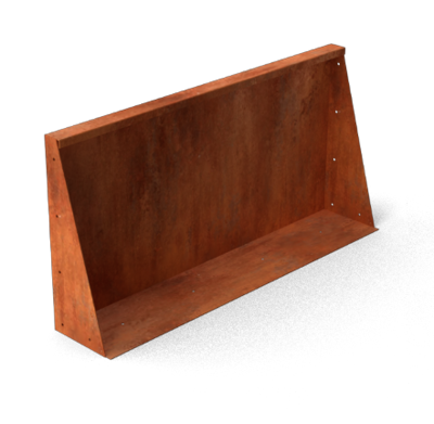 Fronta Keerwanden Cortenstaal recht stuk 1000 x 200 x 350 mm Geroba - Geroba Fronta Keerwanden Cortenstaal recht stuk 1000 x 200 x 350 mm Geroba - Geroba