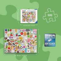 Ravensburger - Puzzel van 500 stukjes - Kawaii stickers - Volwassenen en kinderen vanaf 12 jaar - Puzzel van topkwaliteit - 12001796 - thumbnail