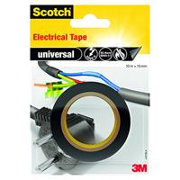 Plakband scotch isolatie 15mmx10m zwart - thumbnail