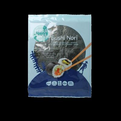 TerraSana Sushi nori geroosterd bio 25 Gram TerraSana Sushi nori geroosterd bio 25 Gram