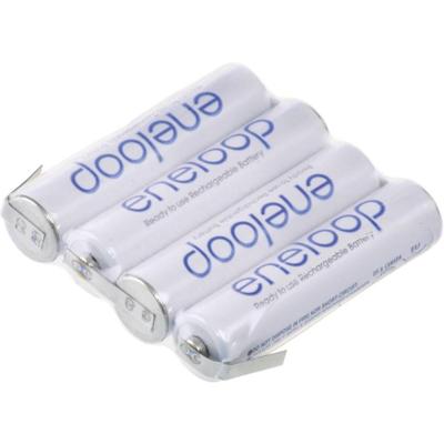 Panasonic eneloop Reihe F1x4 Accupack Aantal cellen: 4 Batterijgrootte: AAA (potlood) Kabel, Stekker NiMH 4.8 V 750 mAh