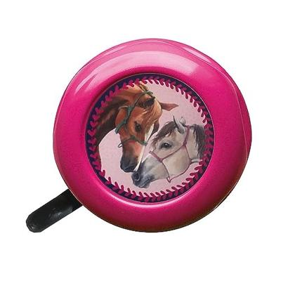 BIKE FASHION kinder fietsbel bell pferdefreunde pink