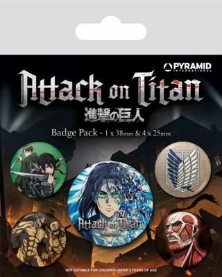 Attack on Titan Pin-Back Buttons 5-Pack Season 4 Attack on Titan Pin-Back Buttons 5-Pack Season 4