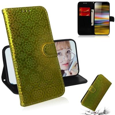 Voor Sony Xperia 10 plus effen kleur kleurrijke magnetische Buckle horizontale Flip PU lederen draagtas met houder & kaartsleuven & portemonnee & Lany