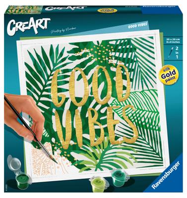 Ravensburger Schilderen Op Nummer Ravensburger creart good vibes - schilderen op nummer voor volwassenen - hobbypakket Ravensburger Schilderen Op Nummer Ravensburger creart good vibes - schilderen op nummer voor volwassenen - hobbypakket