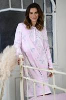 Warm roze nachthemd bloemen - thumbnail