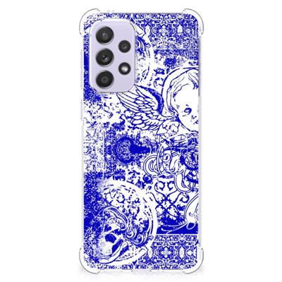 Extreme Case Samsung Galaxy A33 Angel Skull Blauw Extreme Case Samsung Galaxy A33 Angel Skull Blauw