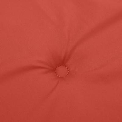 VidaXL Tuinbankkussens 2 st 200x50x7 cm stof gemêleerd rood
