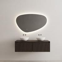 Onderkast Gliss Design Timotheus 140 CM 2 Lades Incl Topplaat Charcoal - thumbnail