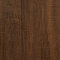 Platenkast 85x38x48 cm bewerkt hout bruin eikenkleur - thumbnail