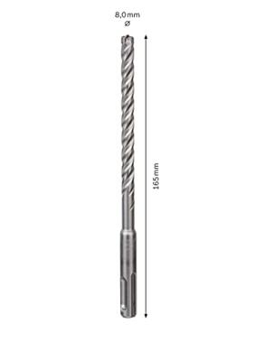 Bosch Professional 8x100x165mm. SDS-Plus Hamerboor 4-Snijder - 2608576131 - thumbnail