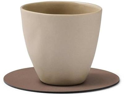 LIND DNA - Glass Mat Circle - Onderzetter 10cm Nupo Truffle