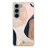 Samsung Galaxy S23 siliconen shockproof hoesje - Abstract dots - thumbnail