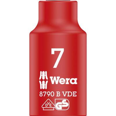 Wera 8790 B Zyklop VDE doppen, geïsoleerd, voorzien van 3/8" aandrijving, 7.0 x 46.0 mm - 1 stuk(s) - 05004951001