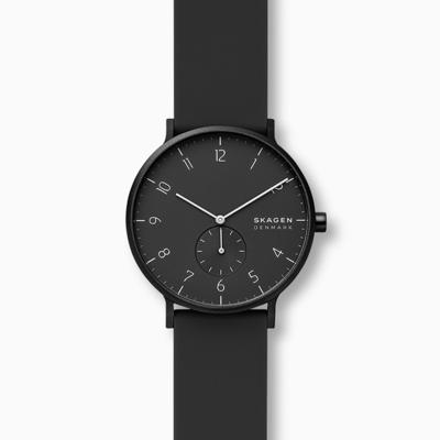 Horlogeband Skagen SKW6544 Silicoon Zwart 20mm