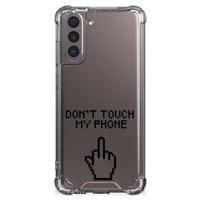Samsung Galaxy S21 Anti Shock Case Finger Don't Touch My Phone - thumbnail