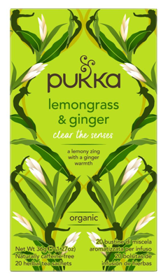 Pukka Lemongrass & Ginger Biologische Thee 20 Zakjes