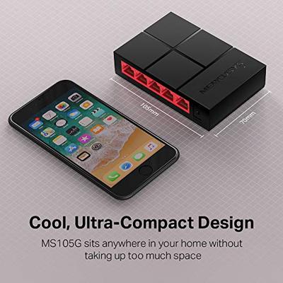 Mercusys MS105G netwerk-switch Unmanaged Gigabit Ethernet (10/100/1000) Zwart