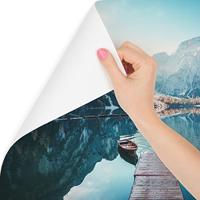 Fotobehang - Meer Lago di Braies Italië, premium print, inclusief behanglijm - thumbnail