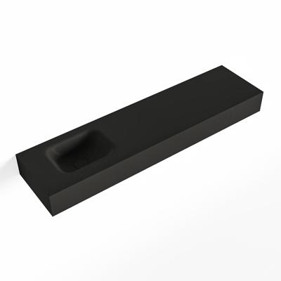 MONDIAZ LEX Urban vrijhangende solid surface wastafel 120cm. Positie wasbak links