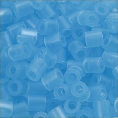 NABBI Strijkkralen, afm 5x5 mm, gatgrootte 2,5 mm, medium, neon blauw (32235), 6000 stuk/ 1 doos