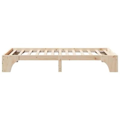 Bedframe Naturel 90 x 200 cm Massief grenenhout