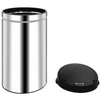 Prullenbak met automatische sensor 50 L roestvrij staal - thumbnail