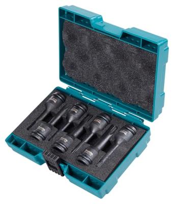 Makita Accessoires Makita torx slagschroefbitset | 7-delig | impact black | 1/2'' | vk - e-23628 Makita Accessoires Makita torx slagschroefbitset | 7-delig | impact black | 1/2'' | vk - e-23628