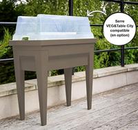 EDA Groentegebied met tafel City Veg & Table - 73 x 38,5 x H 68 cm - 57 L - Taupe - thumbnail