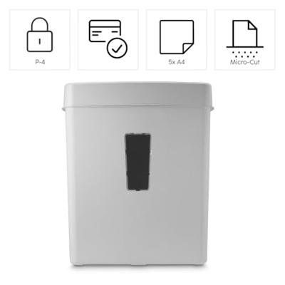 Hama Prime M50CD-W Papierversnipperaar 6 vellen 2 x 12 mm P-5 13 l Ook geschikt voor Creditcards Hama Prime M50CD-W Papierversnipperaar 6 vellen 2 x 12 mm P-5 13 l Ook geschikt voor Creditcards