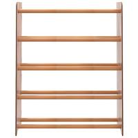 VidaXL Schoenenrek 65x24x81 cm bewerkt hout bruin - thumbnail