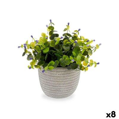 Decoratieve plant Ibergarden Plastic Blommor 21 x 20,6 x 21 cm (8 Stuks)