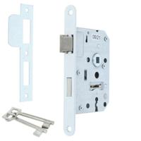 Dulimex Woningbouw klavier dag- en nachtslot wit 55 mm - thumbnail