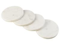 LIVARNO home Marmeren onderzetters of serveerschaal (Onderzetters set van 4/wit) - thumbnail